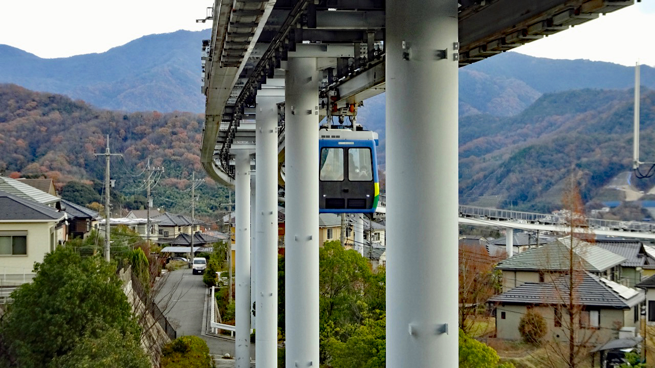 天鉄　鉄道レール 人の気配はありません【私鉄に乗ろう91】スカイレールサービス