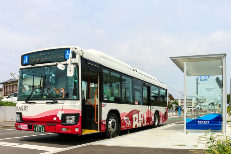 ひたちBRT＿JR常磐線 大甕―常陸多賀 バス専用道路完成、4/1本格