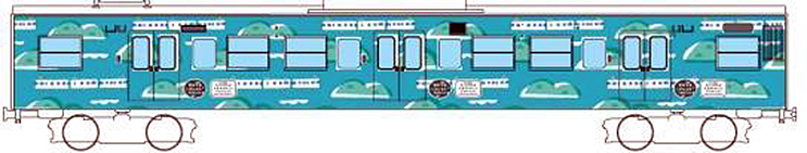GM 115系1000番台 SETOUCHI TRAIN 瀬戸内トレイン GM 115系1000番台 SETOUCHI TRAIN 瀬戸内トレイン グリーン