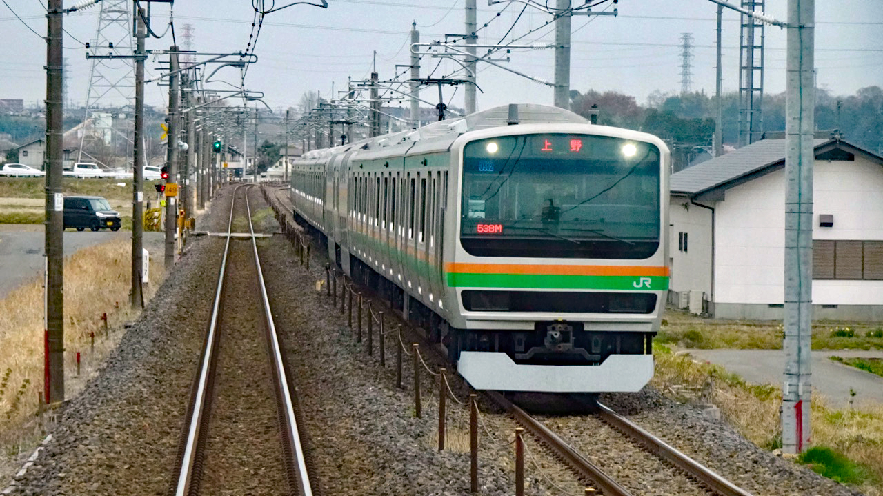 鉄道サボ】（表）宇都宮［急行日光］上野（裏）宇都宮［急行なす