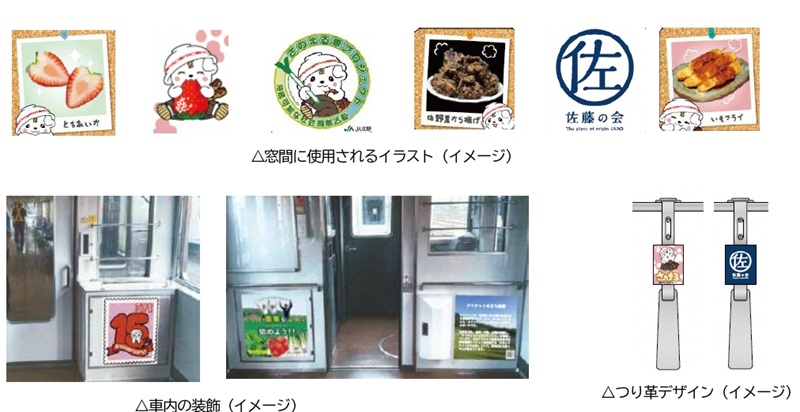 さのまる」誕生15周年を祝う特別車両「さのまるっと・とれいん」始動