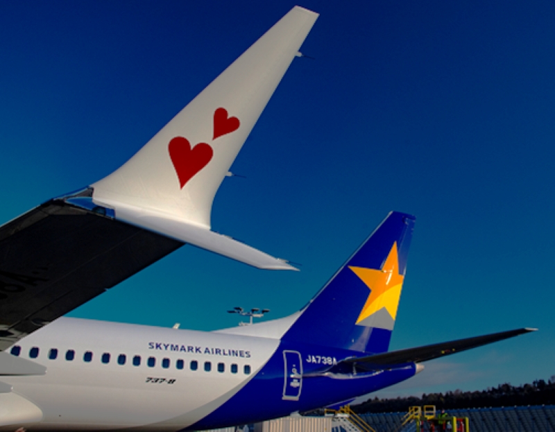 日系エアライン初導入の最新型「ボーイング737-8」スカイマーク5/28の