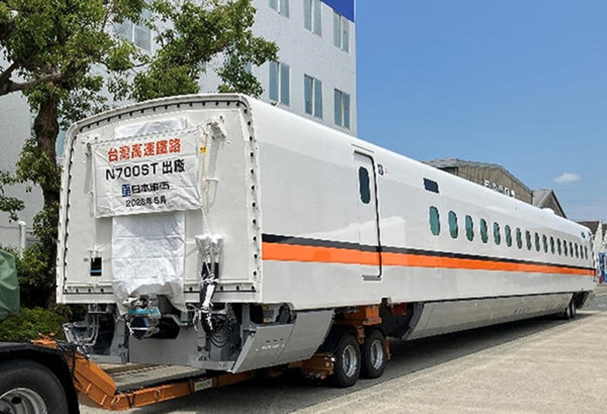 台湾新幹線の新型車両 “N700ST”を初出荷！日本車両製造分の「N700S