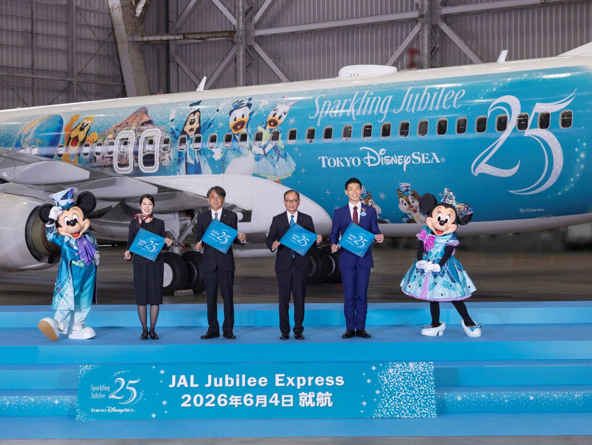 JAL×ディズニー】TDS25周年特別塗装機「JAL Jubilee Express」6/4就航