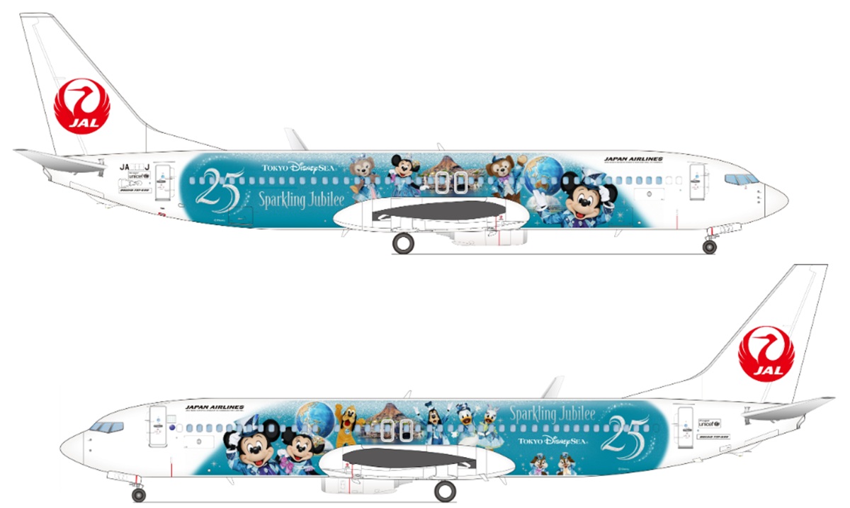 JAL×ディズニー】TDS25周年特別塗装機「JAL Jubilee Express」6/4就航