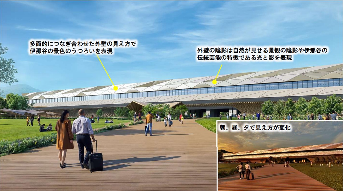 駅舎から最新車両が見える!? リニア中央新幹線「長野県駅（仮称）」の